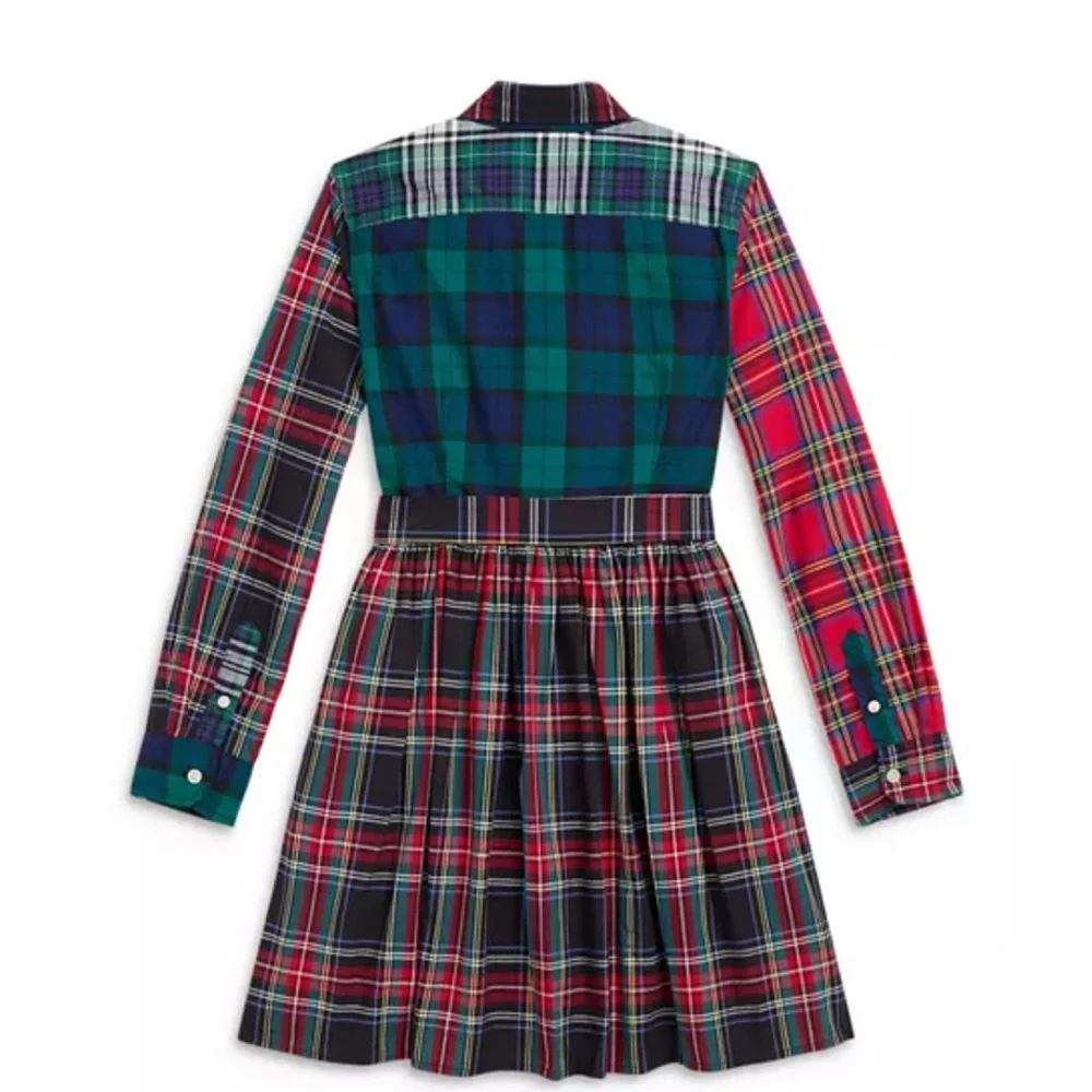 Polo Ralph LaurenGirls' Plaid Cotton Fun Shirt Dress, Size: 3T, NWT